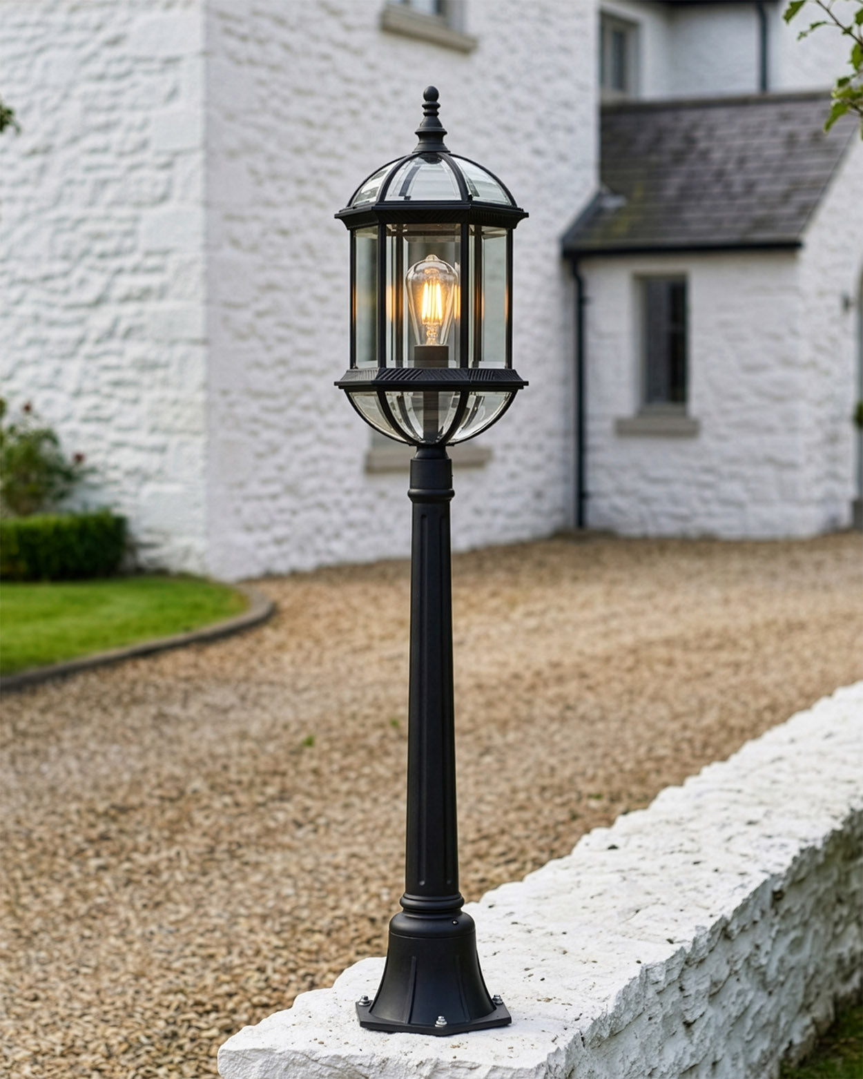 'Calcot' Vintage Bird Cage Pillar Light Digital Illustration