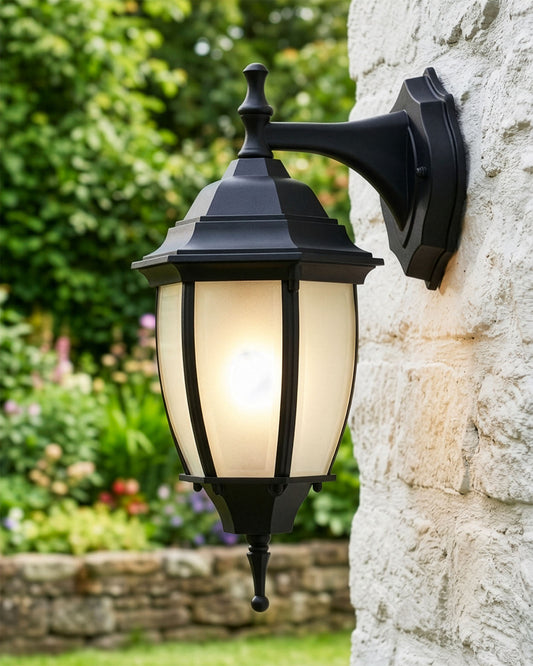 'WARWICK' SMALL TRADITIONAL OUTDOOR TOP FIX WALL LANTERN Digital Illustration