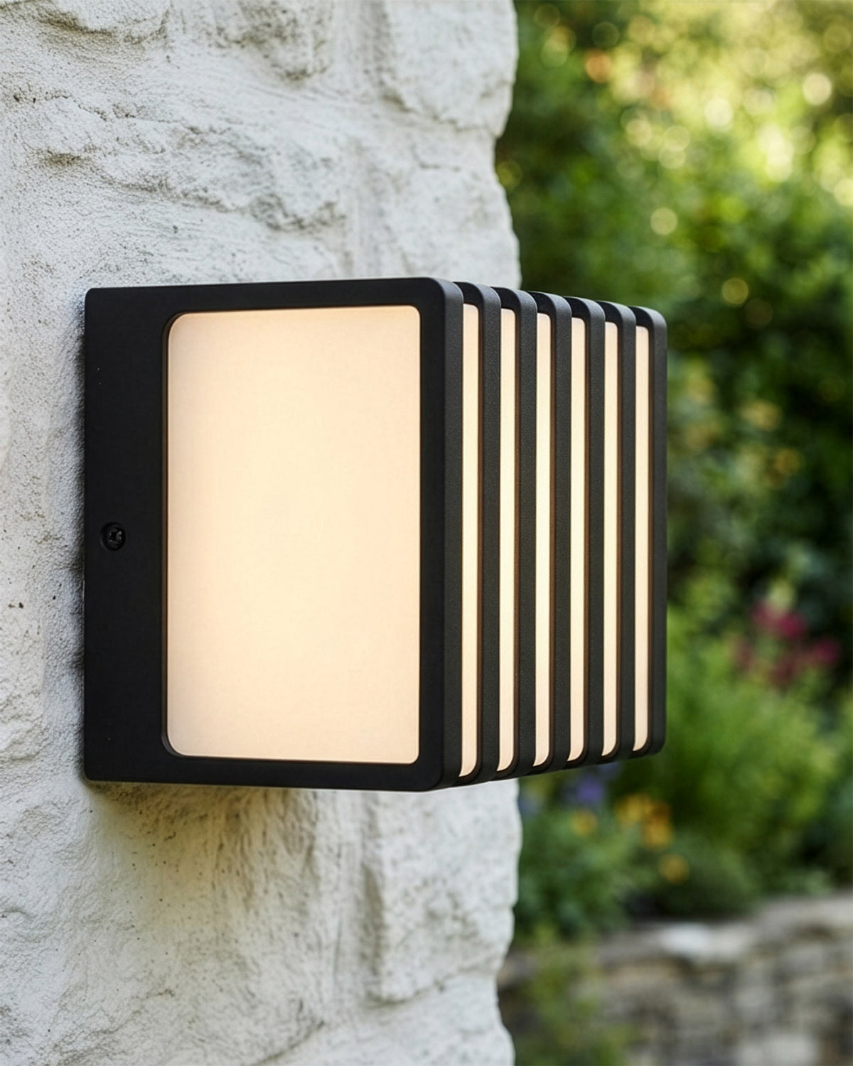 'Carnfield' Cube LED Wall Light Digital Illustration