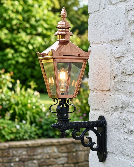 Copper 'Kensington' Wall Light with Upgraded Royale Bracket Digital Illustration