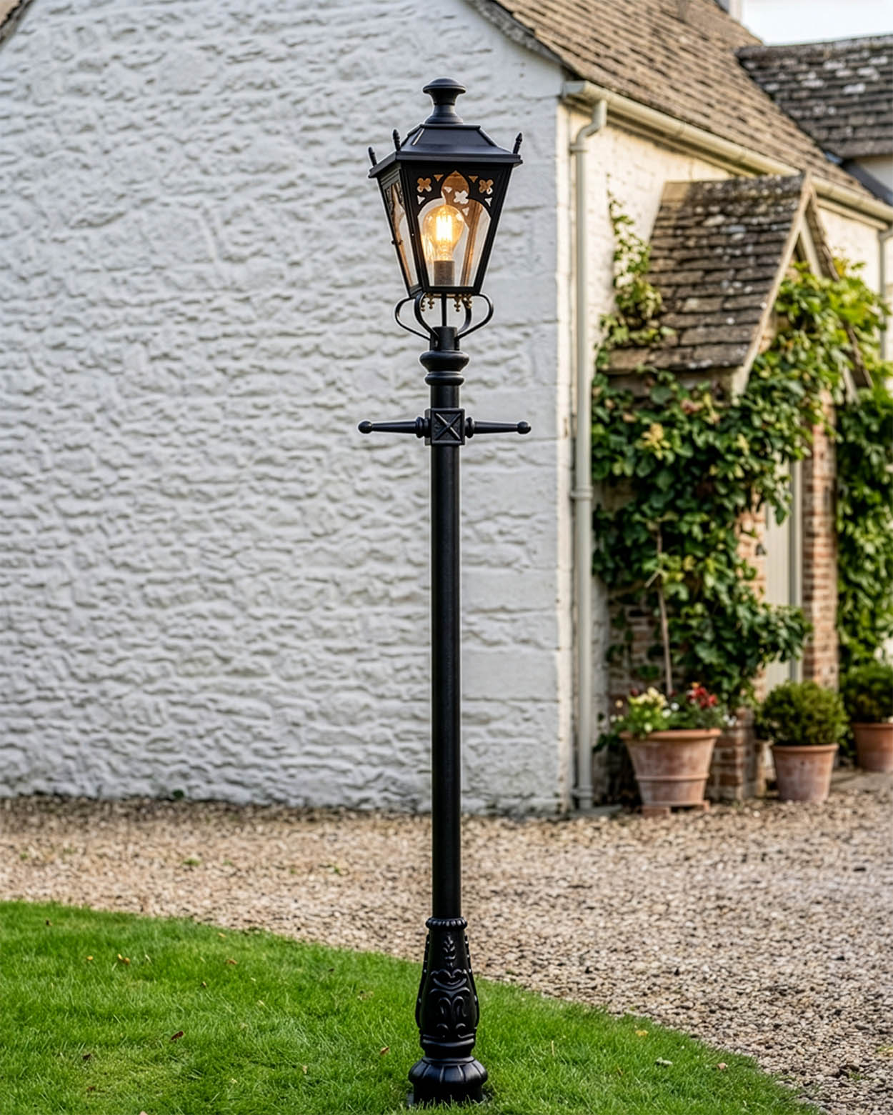 Gothic Lamp Post Black 3.25m Digital Illustration