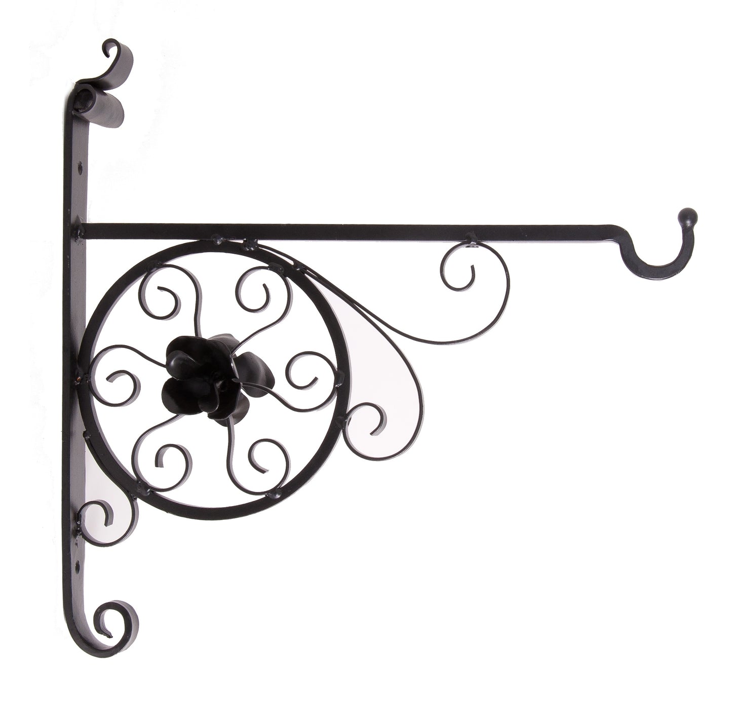 18" Garden or Lamp Post Hanging Basket Brackets