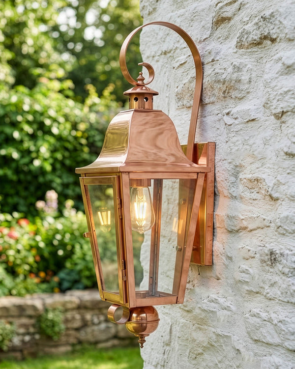 'Devonshire' Antique Copper Lantern