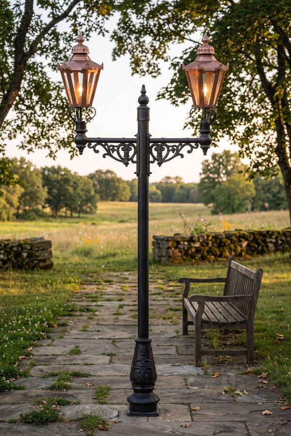 2.6m Double Head Victorian Lamp Post
