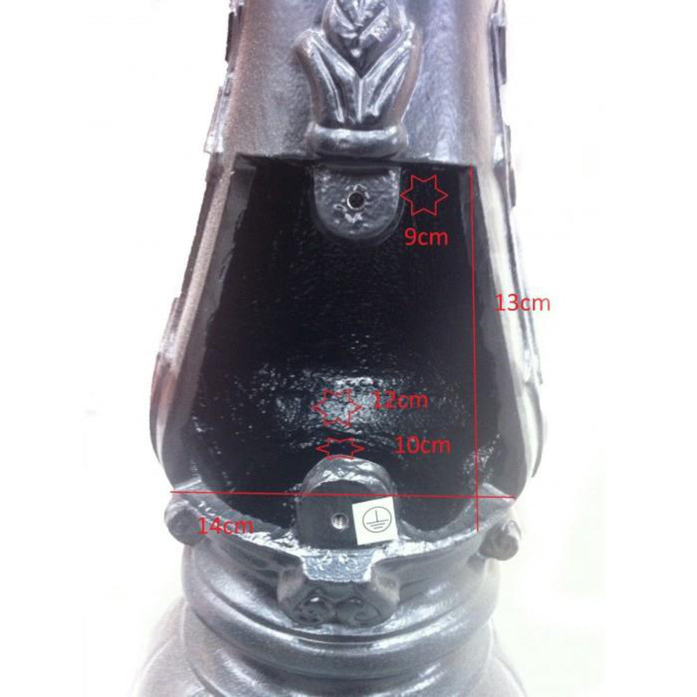 The dimensions for the inspection chamber