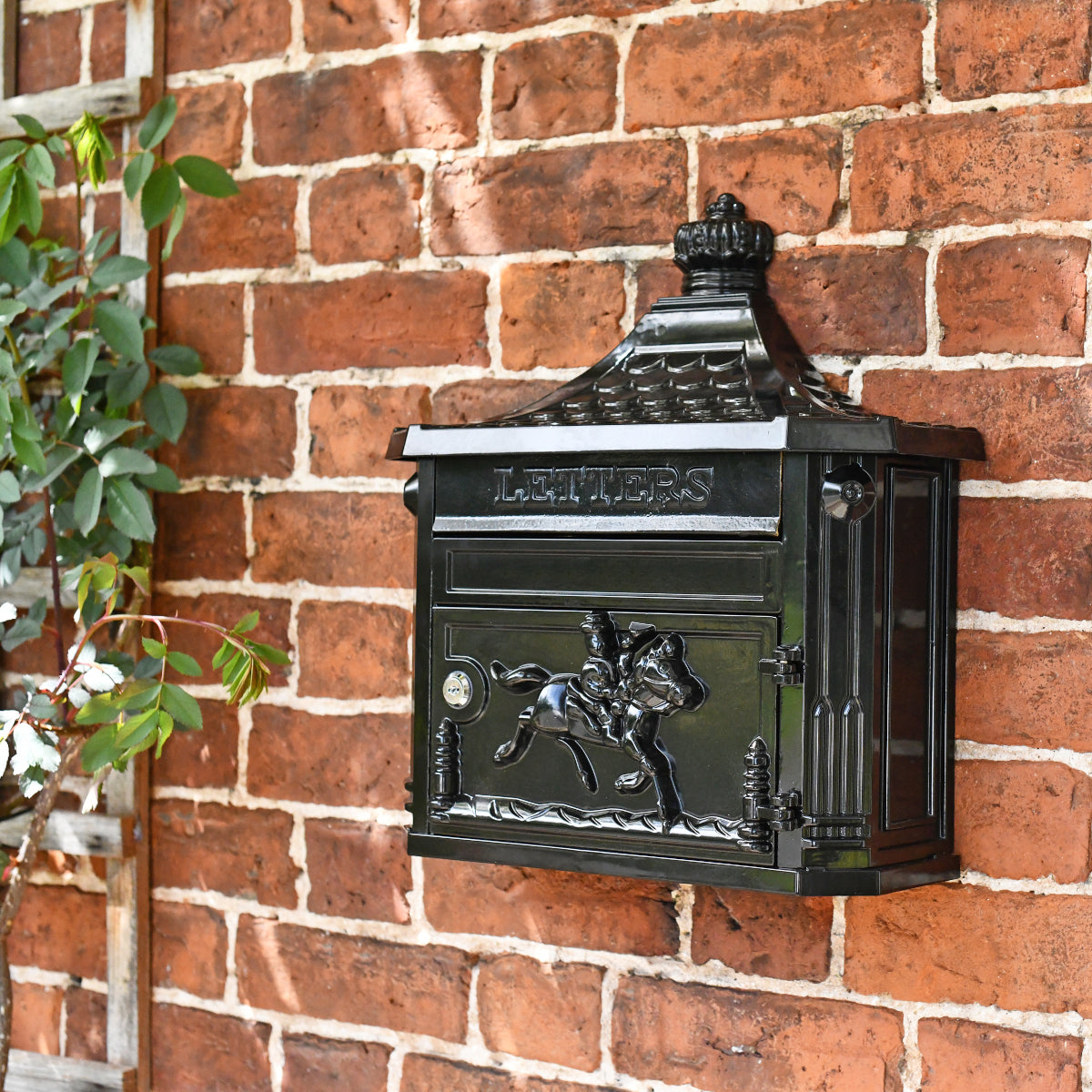 The post box placed on a doorway