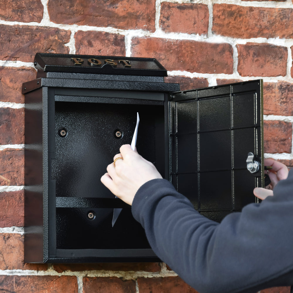 View of inside the 'Norfolk' post box