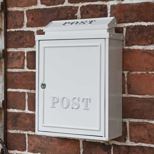 "Norfolk" White Wall Mounted Post Box