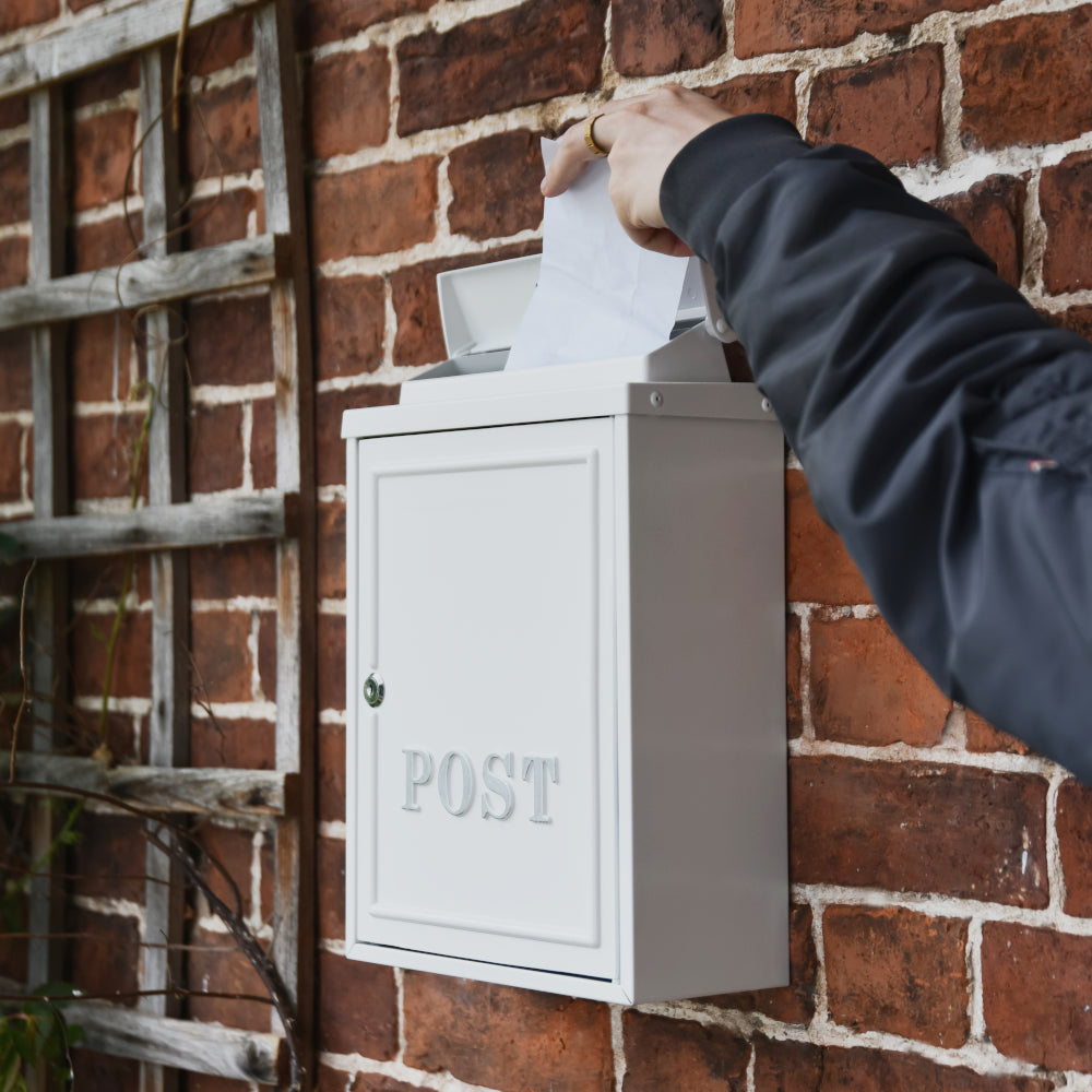 Scale of post going through the letter flap