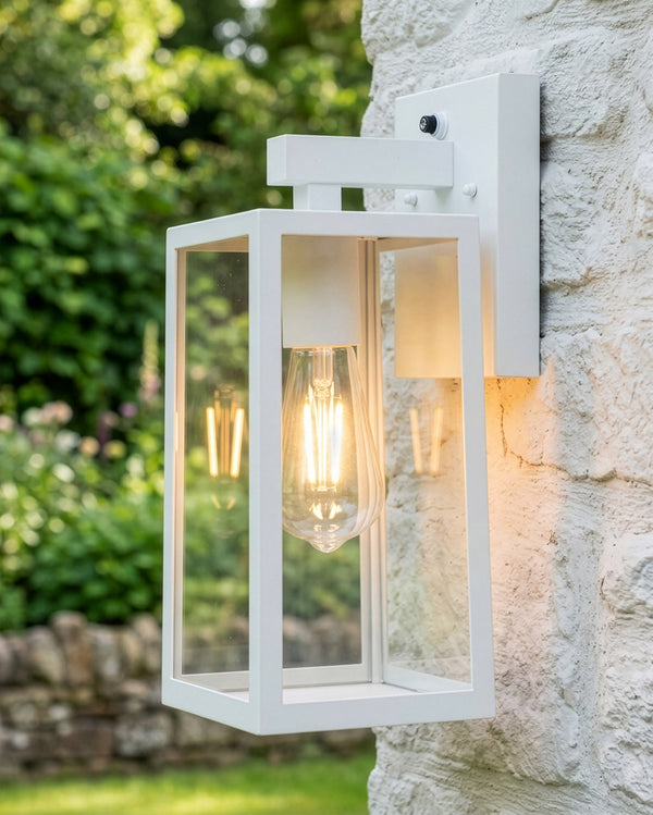 'Boîte' Glass White Wall Light