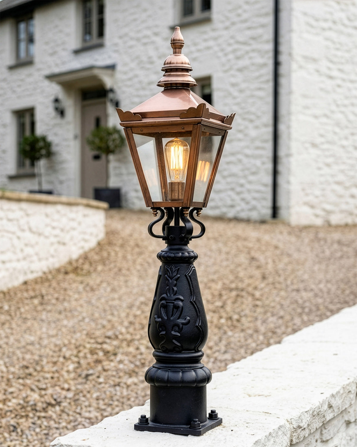 Copper Mini Post Set - Ideal For Entrances Digital Illustration