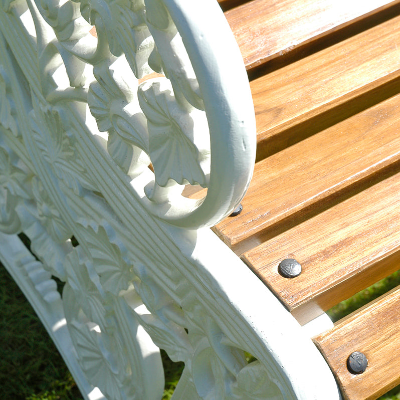 2 Seater Belgravia Garden Bench Close Up