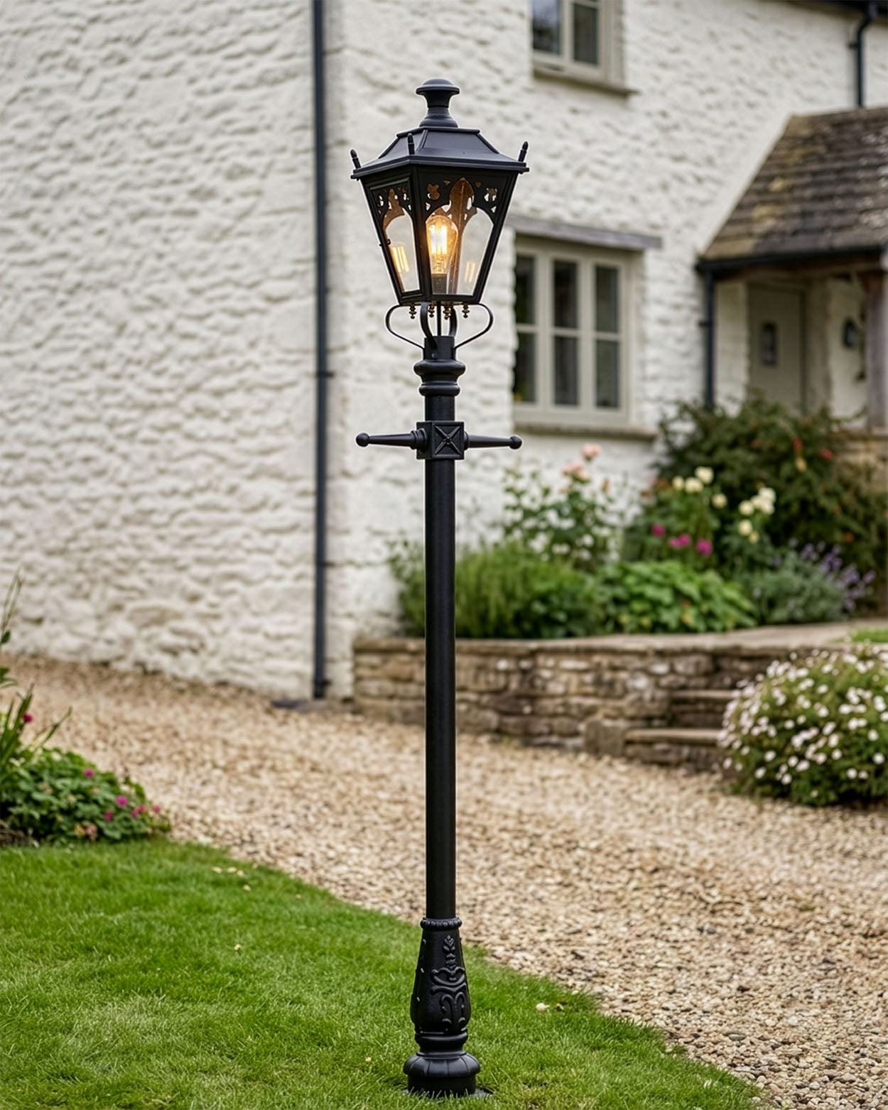 Gothic Lamp Post Black 2.3m Digital Illustration