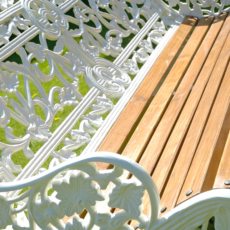 3 Seater Belgravia Garden Bench Close Up