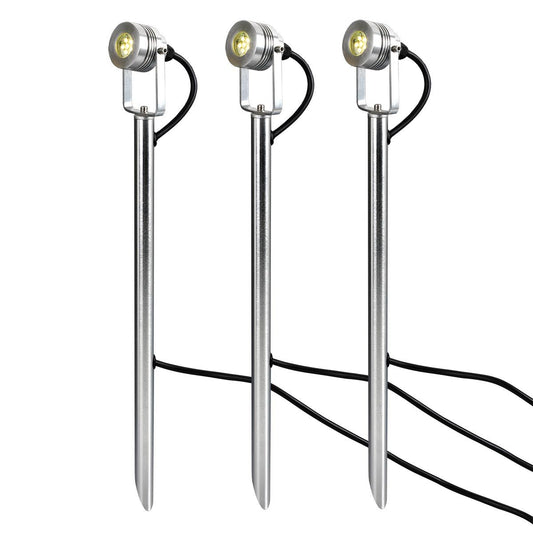 3x 12v Garden Spotlights