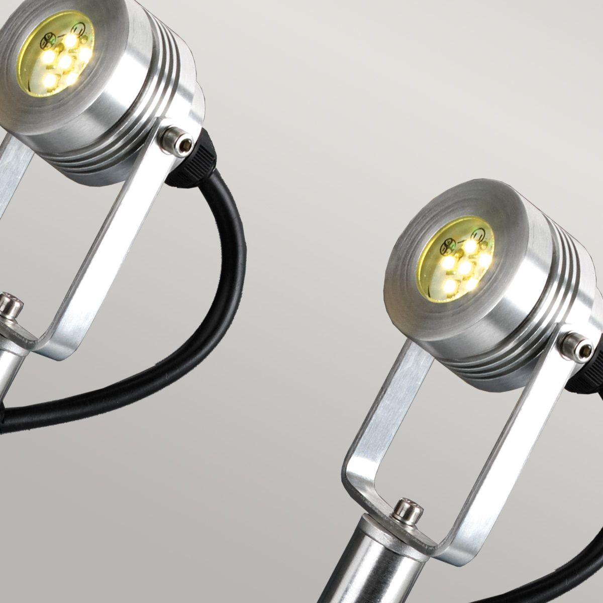 Close up of the spotlights