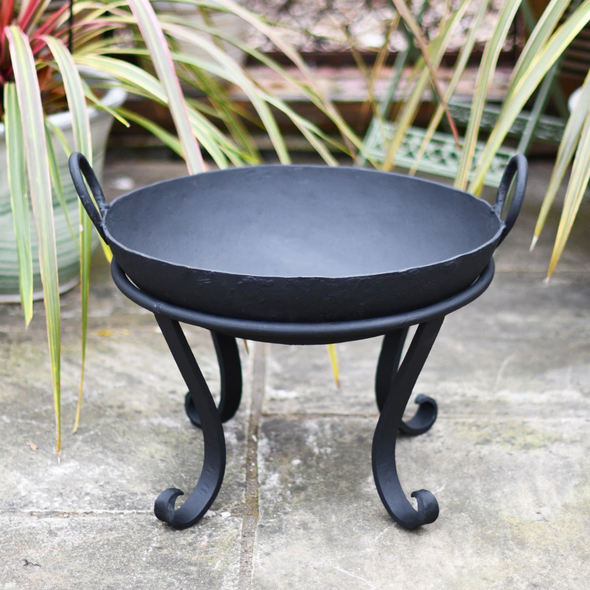 40cm Diamater Wrought Iron Kadai Fire Bowl