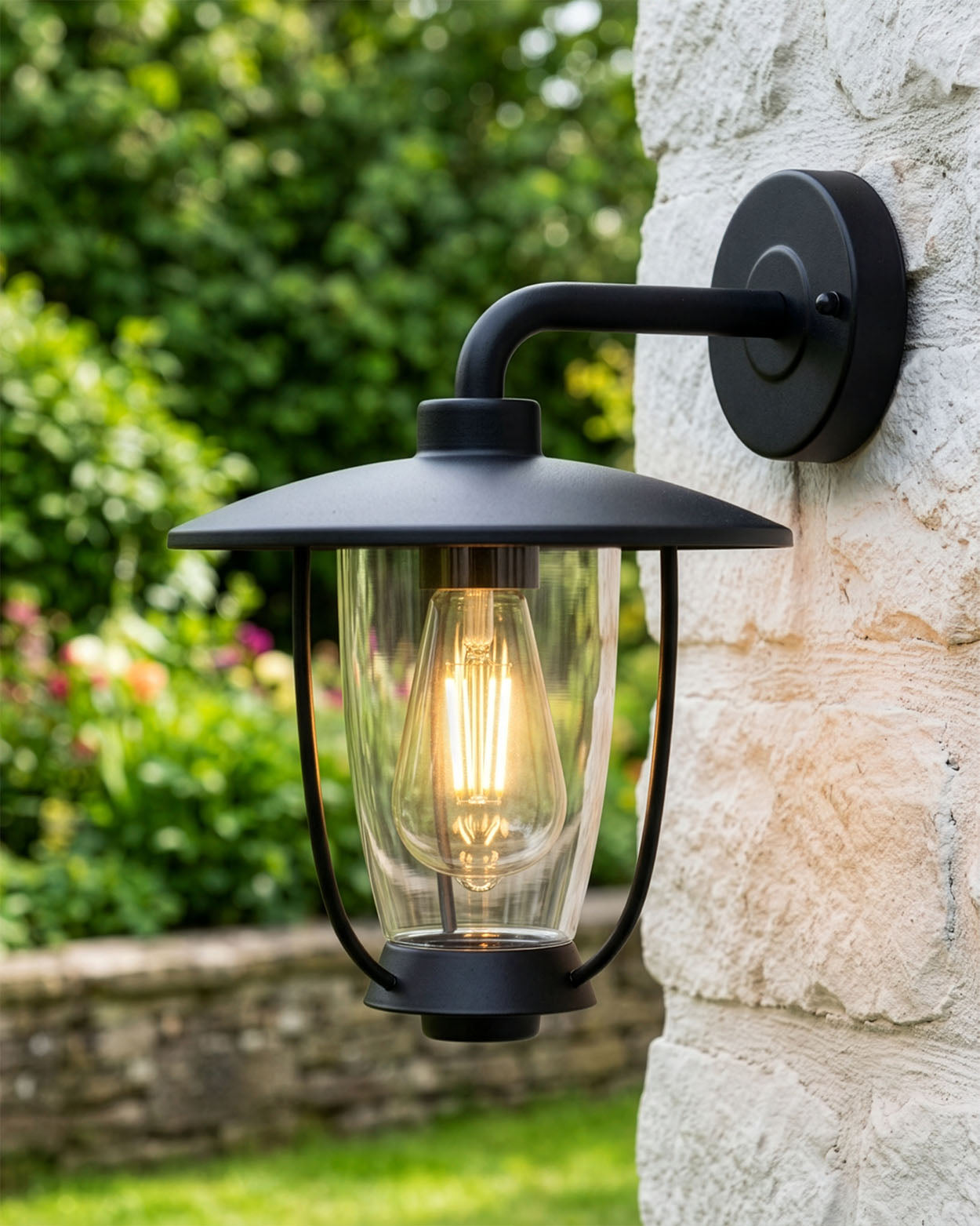 'Blakewell' Contemporary Wall Lantern Digital Illustration