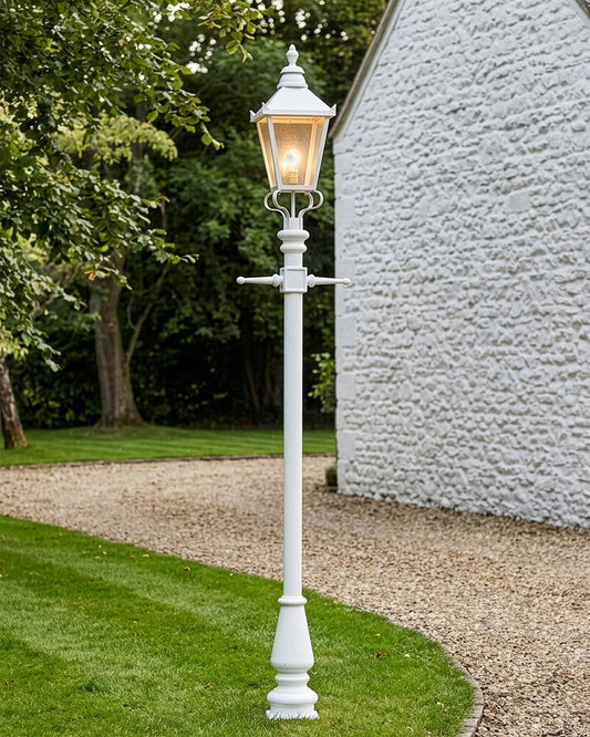White Victorian Lamp Post - 2.3m Digital Illustration