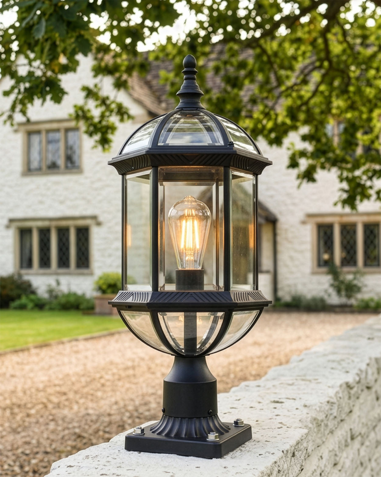 'Bowden' Classical Pillar Light Digital Illustration