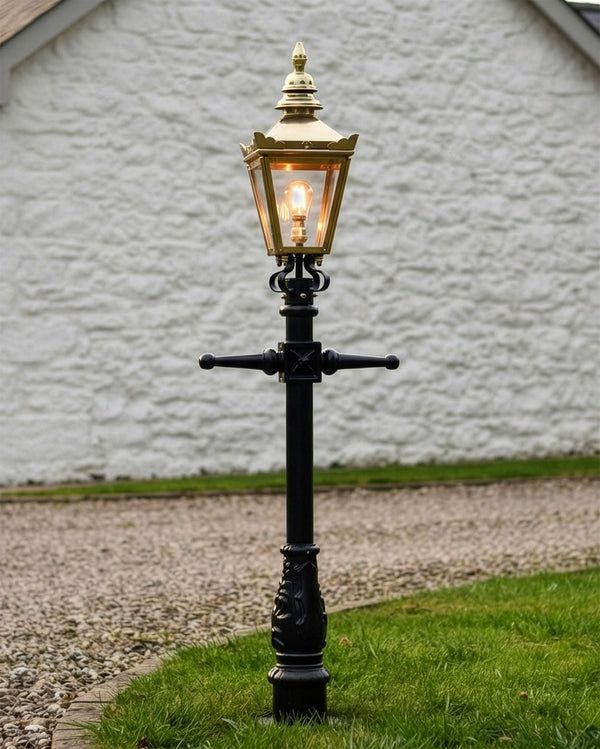 Brass Miniature Victorian Lamp Post Set 1.5m
