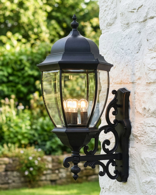 ORNATE VICTORIAN 'GIDEA' BOTTOM FIX WALL LANTERN Digital Illustration