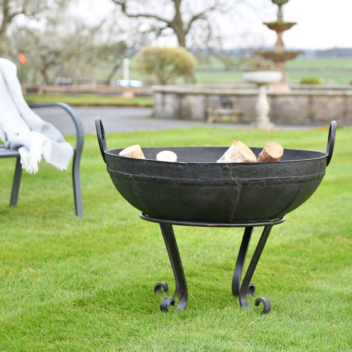 70cm Iron Kadai Fire Bowl 