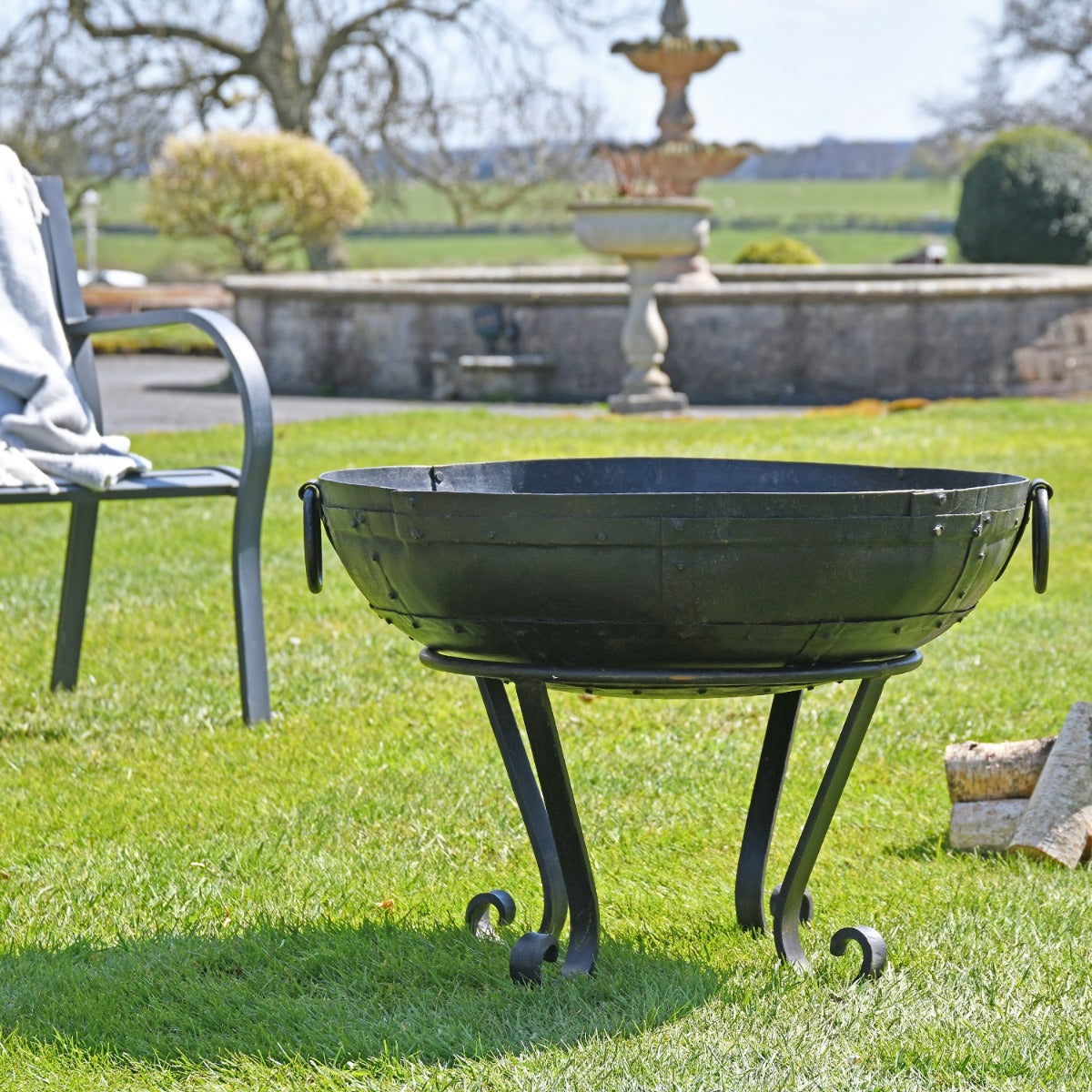 70cm Iron Kadai Fire Bowl 