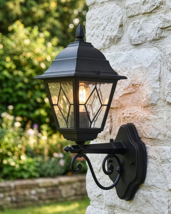 'Winchester' Traditional Black Victorian Wall Light