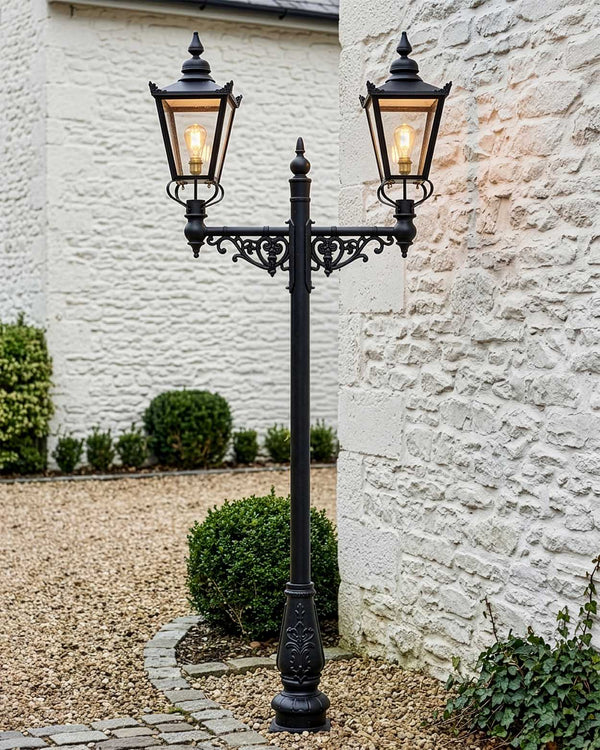 Dual Headed Victorian Lamp Post