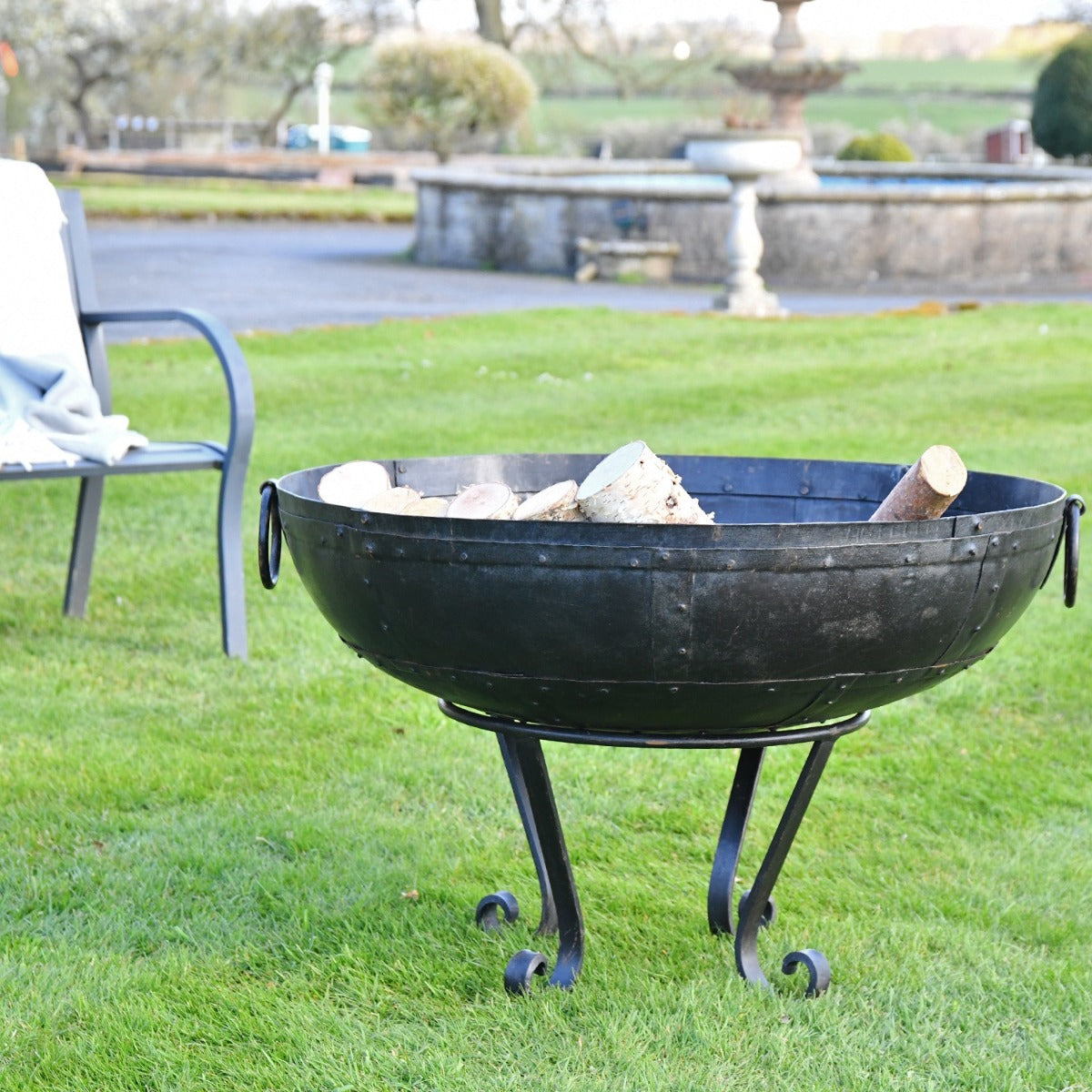 80cm Kadai Iron Fire Bowl 