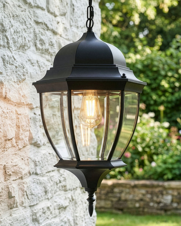 'Hampden' Traditional Chain Hanging Lantern - Large
