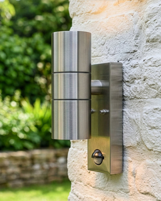 Stainless Steel Contemporary  Downlighter Wall Light Digital Illustration