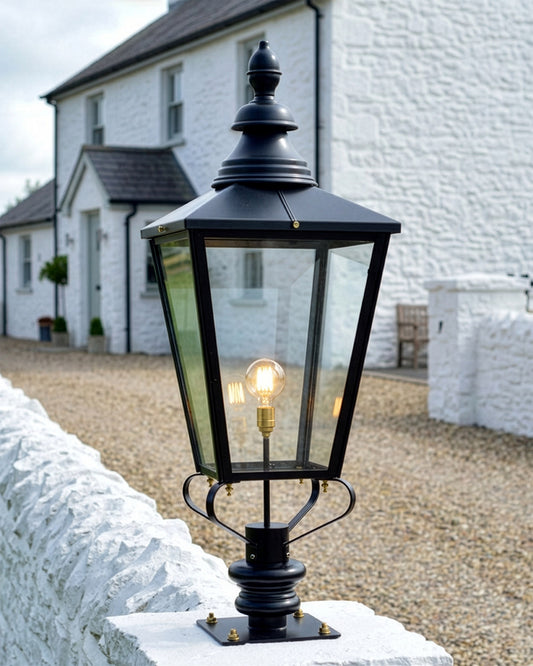 Black 'Rochester' Pillar Light - 105cm Digital Illustration