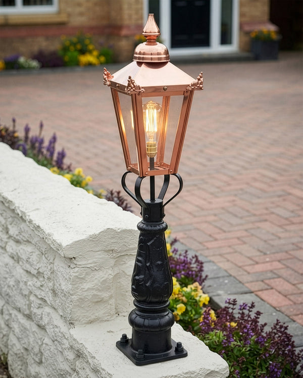 Copper Victorian Driveway Light