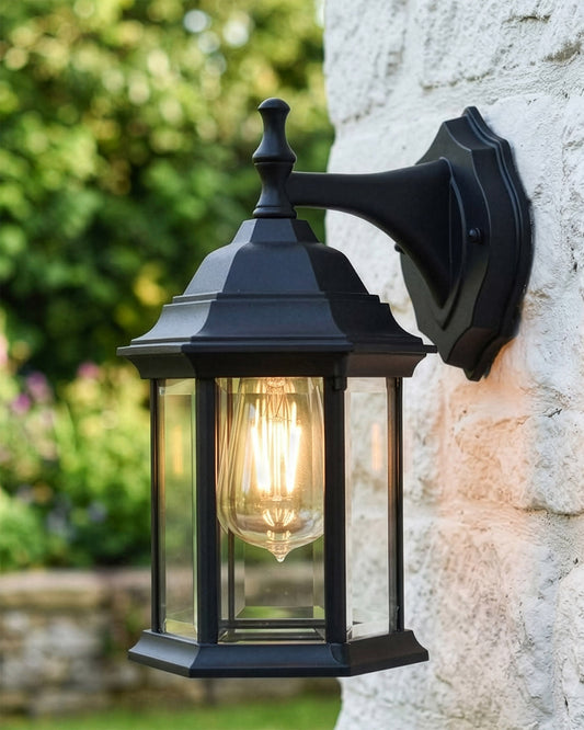 TRADITIONAL BLACK TOP-FIX WALL LANTERN Digital Illustration