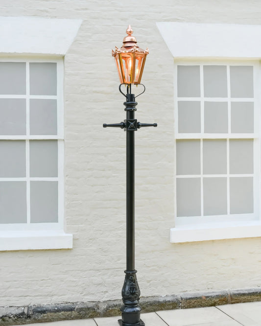 The Hexagonal 'Louisa' Copper Lamp Post - 2.7m