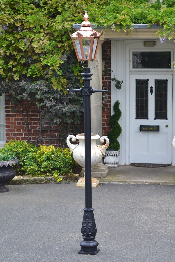 Copper Hexagonal Garden Lamp Post