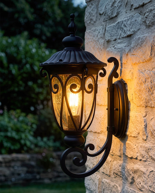 'COLSHAW' MEDIUM BOTTOM FIX TRADITIONAL WALL LIGHT Digital Illustration At Night