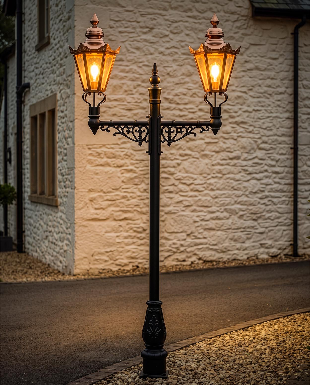 The Bayswater Lamp Post Digital Illustration At Night