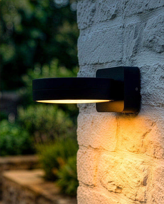 'Aureole' Contemporary Wall Light Digital Illustration At Night