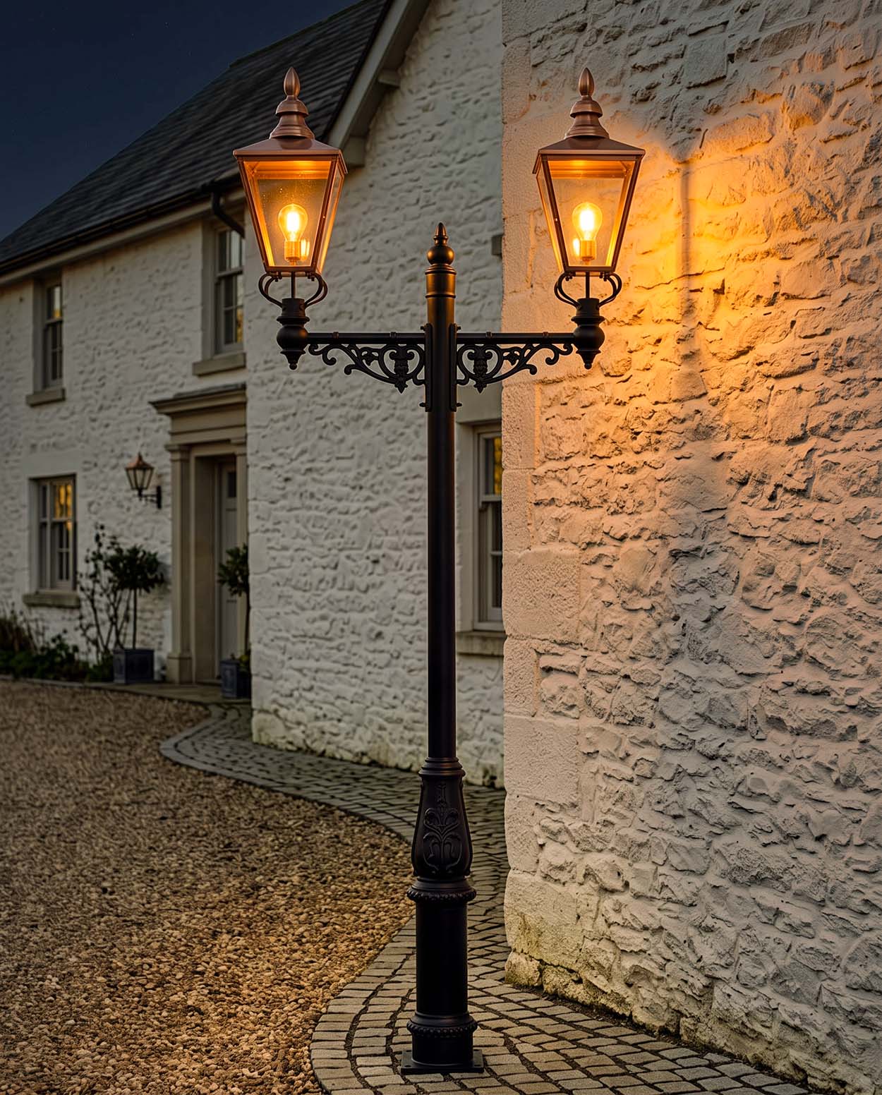 THE ROCHESTER LAMP POST Digital Illustration AT Night