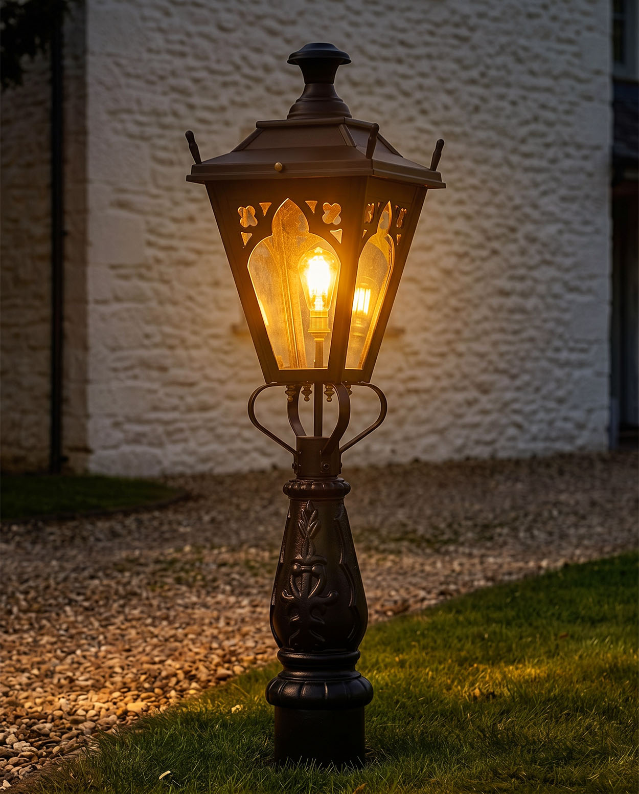 Gothic Garden Pathway Light Digital Illustration