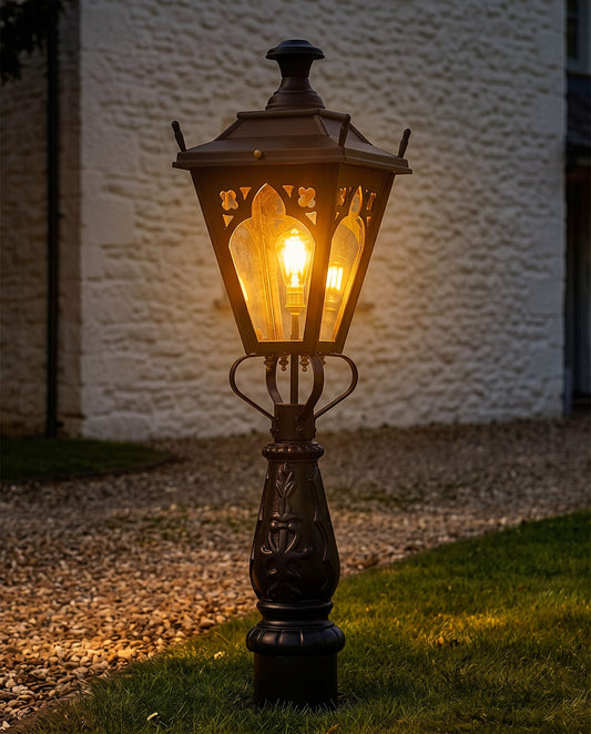Gothic Garden Pathway Light Digital Illustration