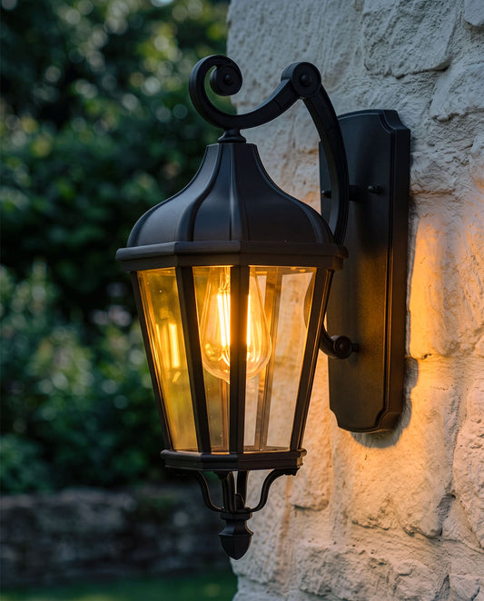 'STOWE' TRADITIONAL WALL LIGHT - SMALL Digital Illustration At Night