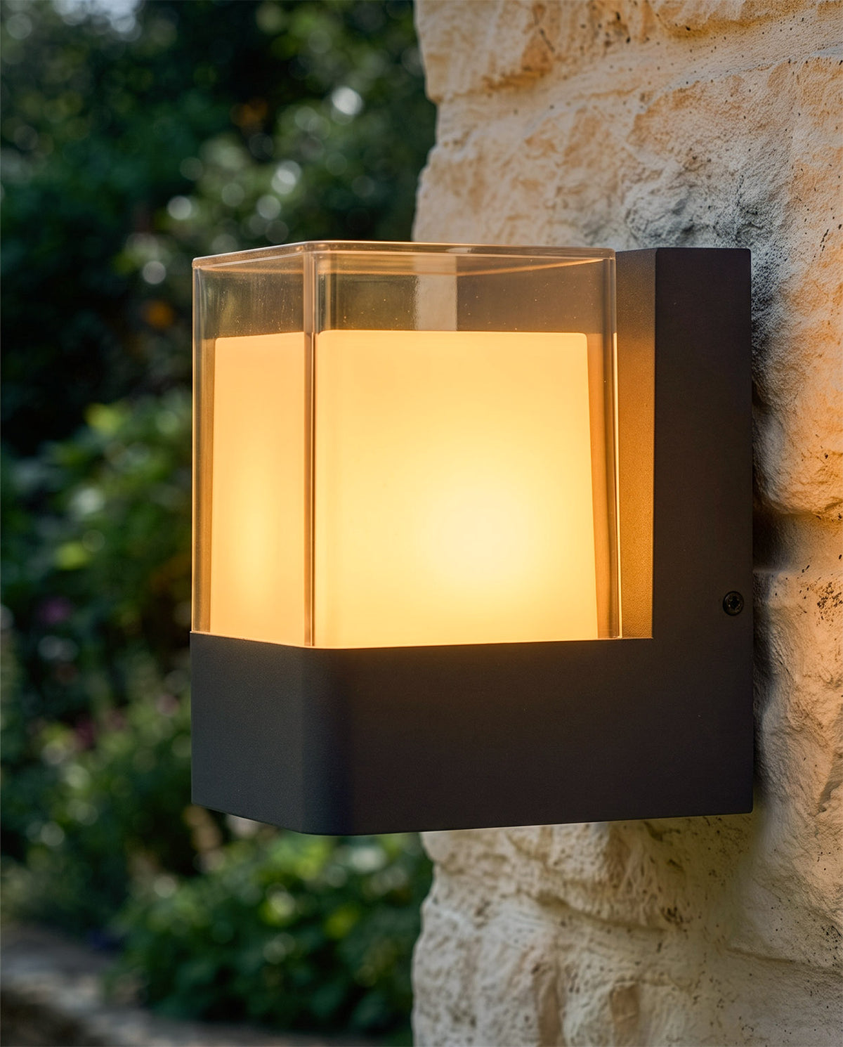 'Eyam' LED Flush Fit Wall Light Digital Illustration At Night 