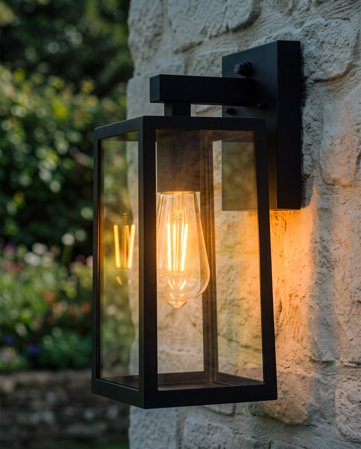 'Boîte' Black Wall Light Digital Illustration At Night