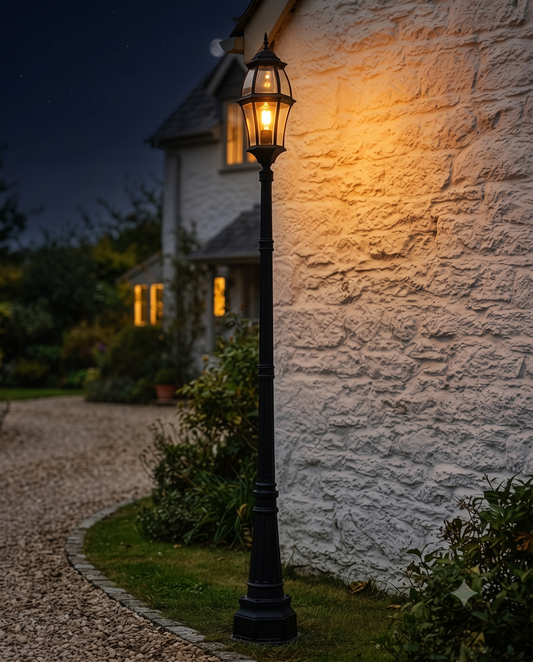 'Aspley' Aluminium Lamp Post Digital Illustration Digital Illustration