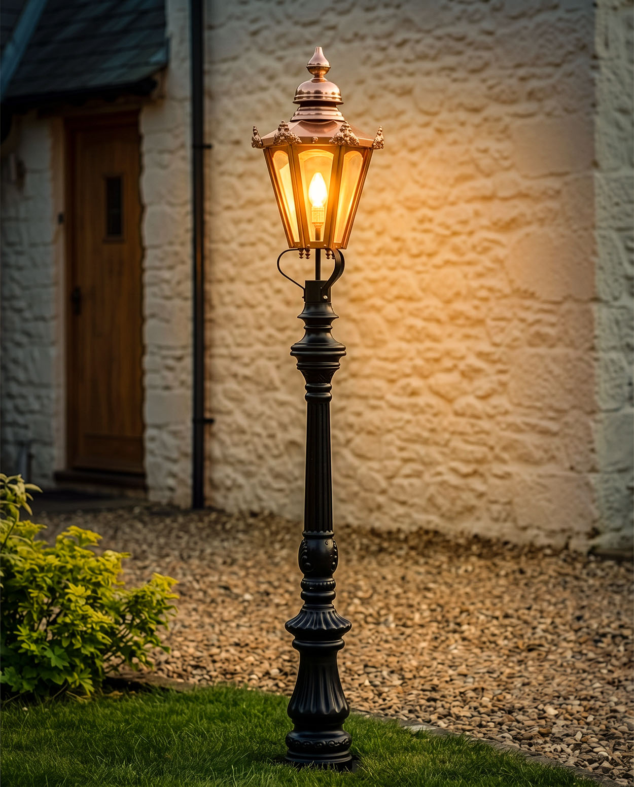 Countess Miniature Victorian lamp post 1.7m Digital Illustration At Night