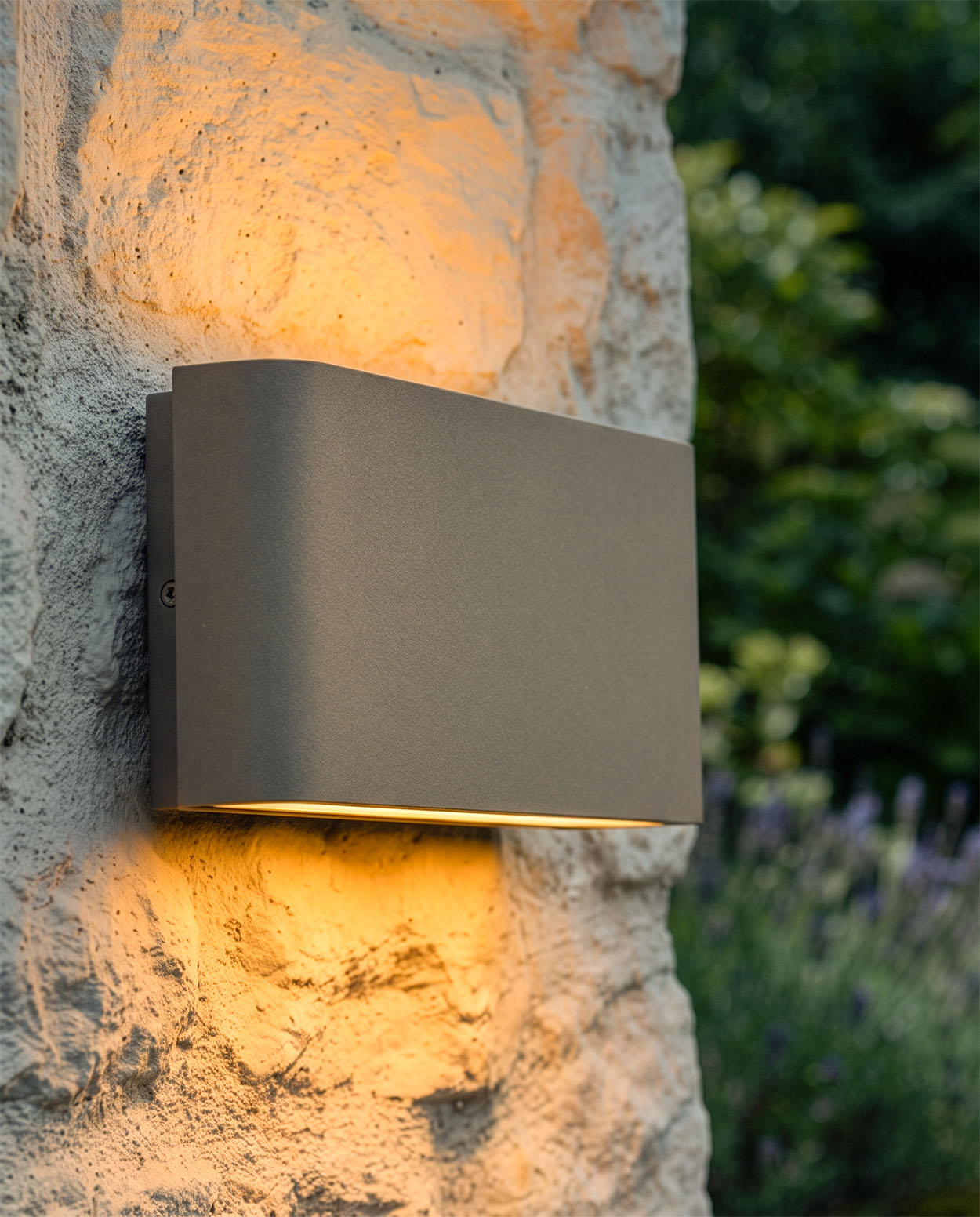 'Netherby' Up And Down LED Wall Light Digital Illustration At Night 